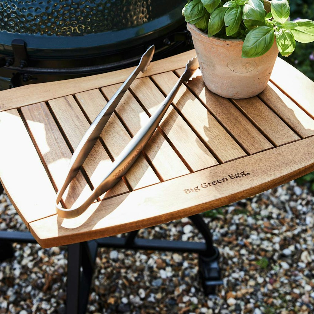 Big Green Egg IntEGGrated Nest + Acacia Shelves