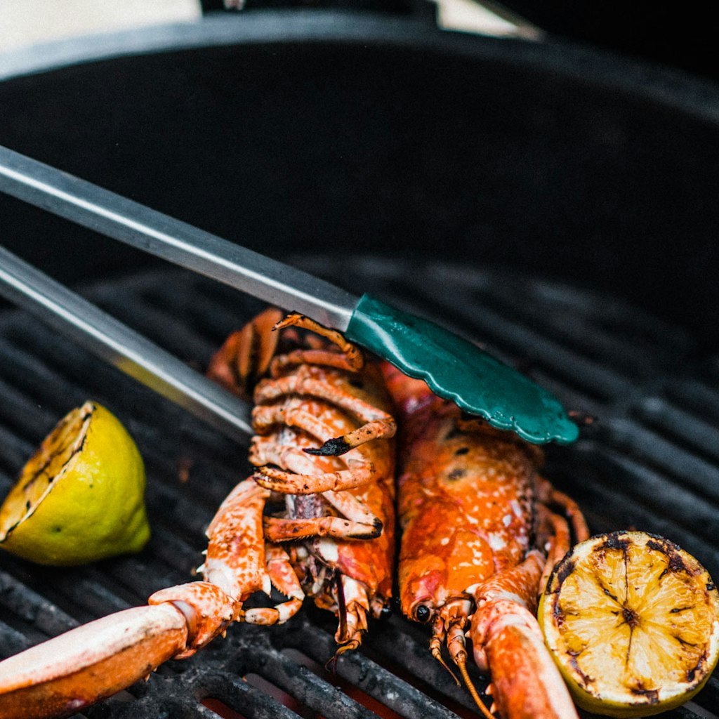 Big Green Egg Stainless Steel Silicone Tipped 16" BBQ Tongs