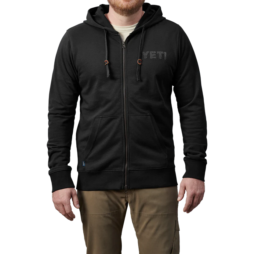 YETI Terry Full Zip Hoodie - Black