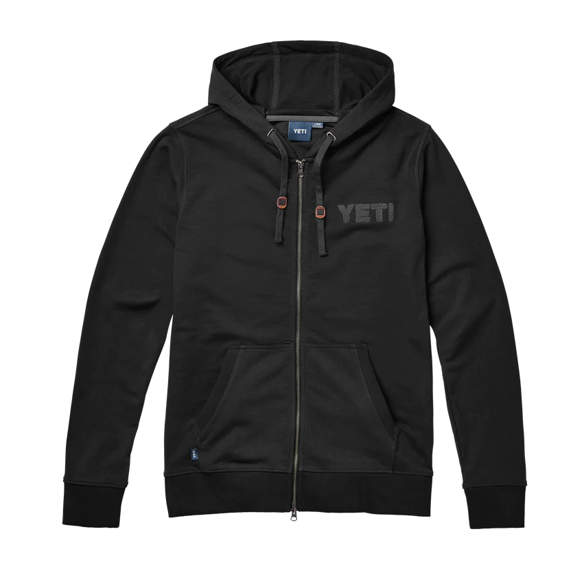 YETI Terry Full Zip Hoodie - Black