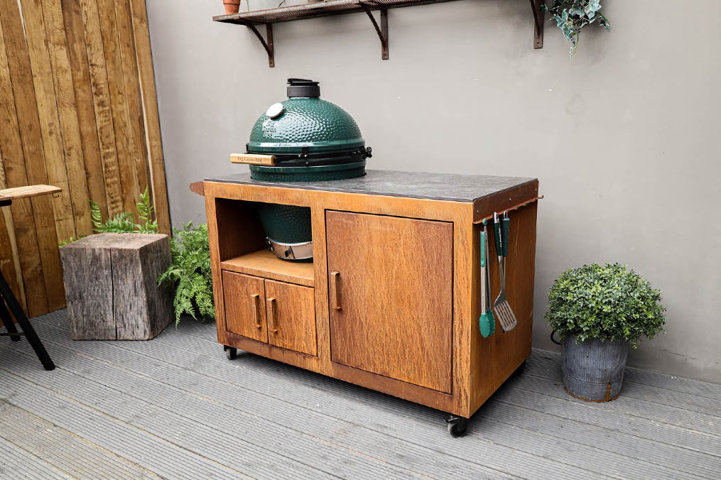 Big Green Egg Corten Steel Kitchen