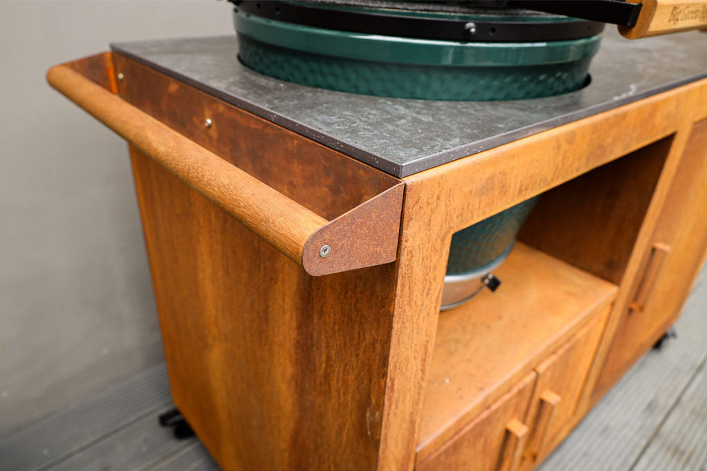 Big Green Egg Corten Steel Kitchen
