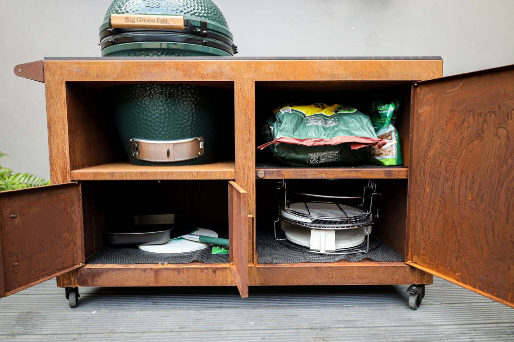Big Green Egg Corten Steel Kitchen