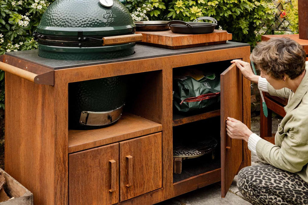 Big Green Egg Corten Steel Kitchen