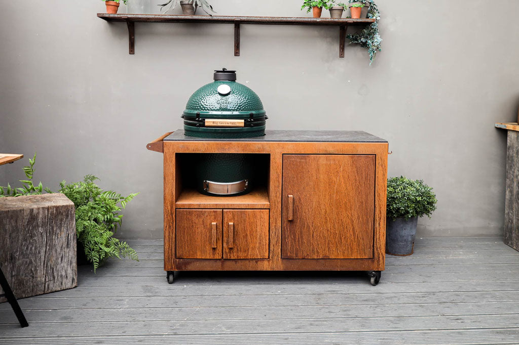 Big Green Egg Corten Steel Kitchen