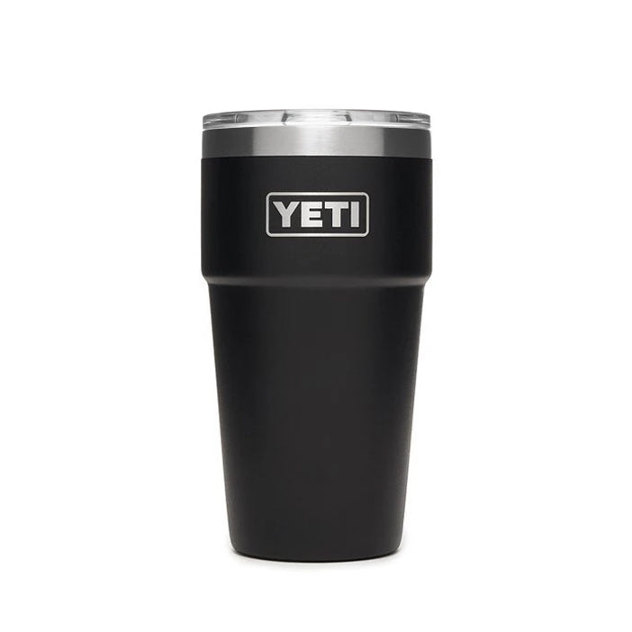 Black YETI 16 Oz Pint with MagSlider Lid