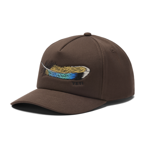 YETI Mid Pro Flat Brim Feather Hat
