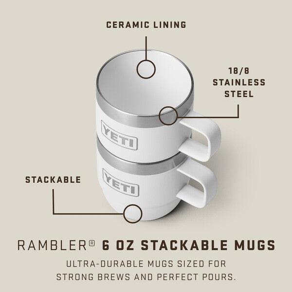 YETI Rambler 6 oz Stackable Mug 2 pk - (177 ml)