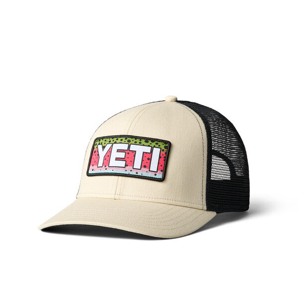 YETI Rainbow Trout Logo Badge Trucker Hat