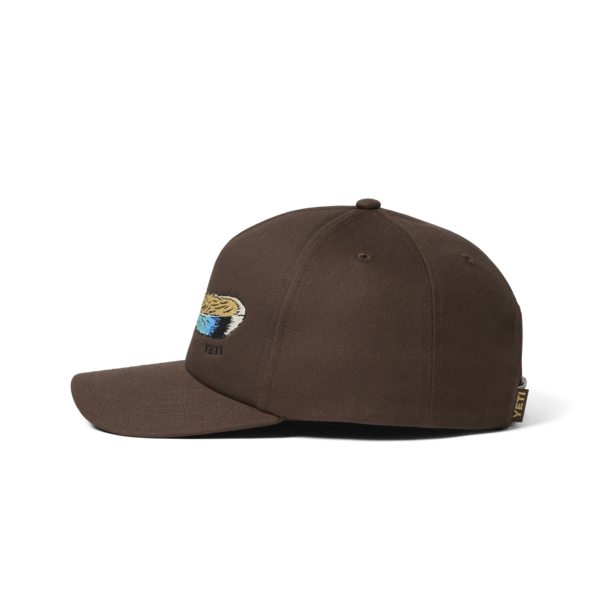 YETI Mid Pro Flat Brim Feather Hat