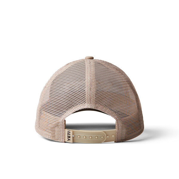 YETI Camo Logo Badge Low Pro Trucker Hat