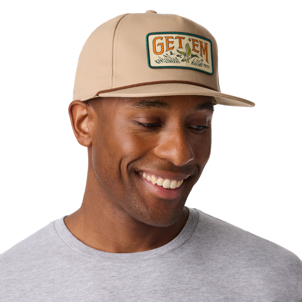 YETI Get 'Em Flat Brim Snapback Hat - Taupe