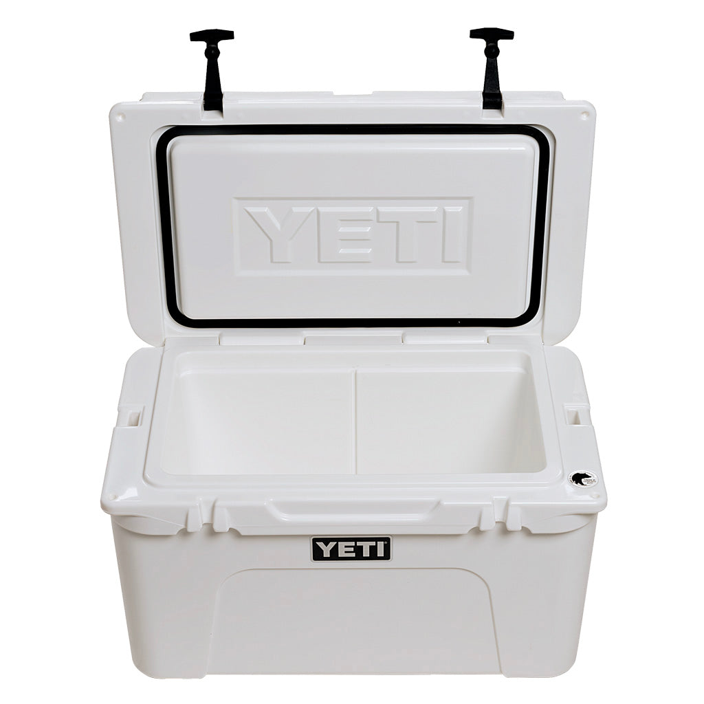 YETI Tundra 45 White - front, lid copen