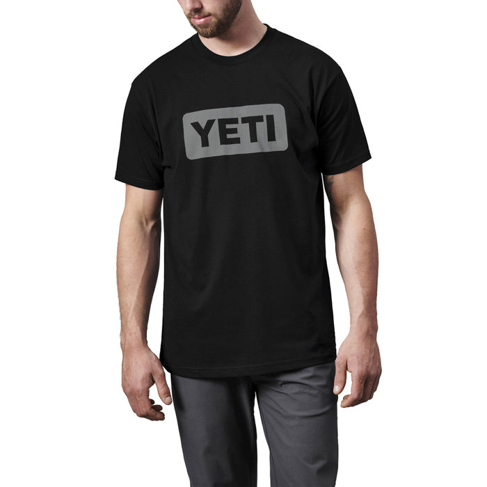 YETI Logo Badge Premium T-Shirt - Black
