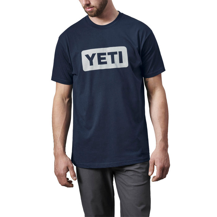 YETI Logo Badge Premium T-Shirt - Navy