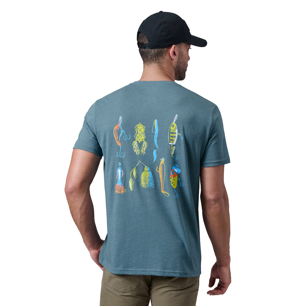 YETI Lures T-Shirt - Heather Navy