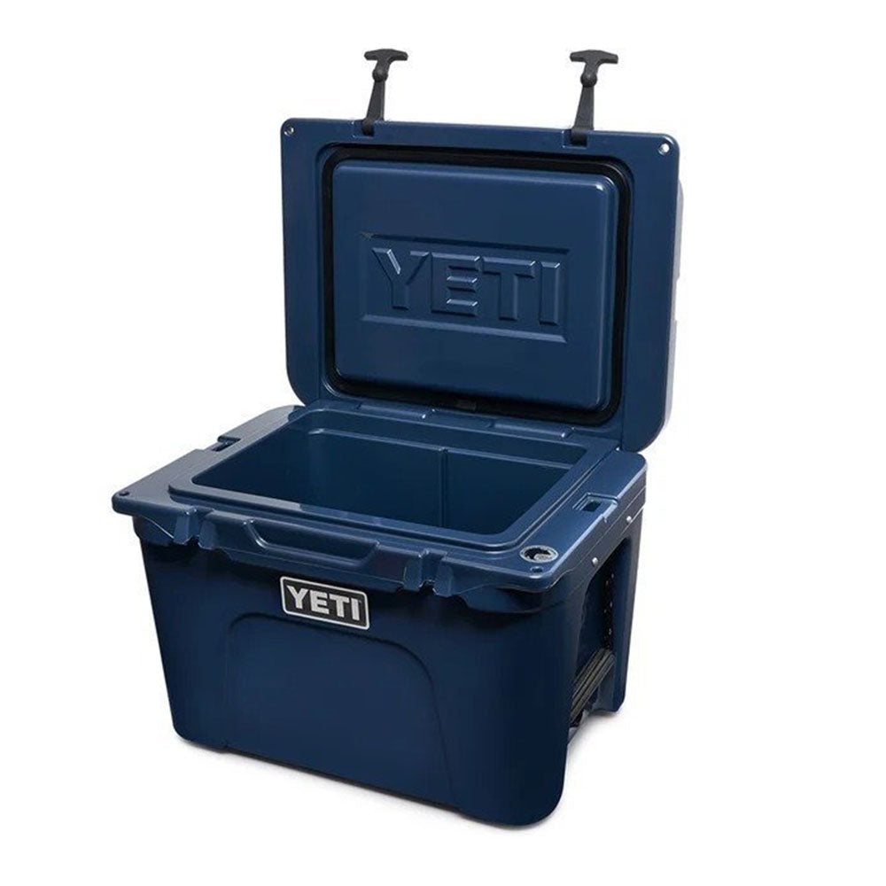 YETI Tundra 35 Tan - front, lid open