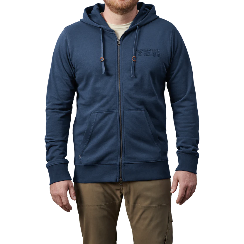 YETI Terry Full Zip Hoodie - Navy