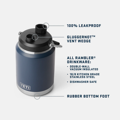 YETI Rambler Half Gallon Jug - 1.9L NEW