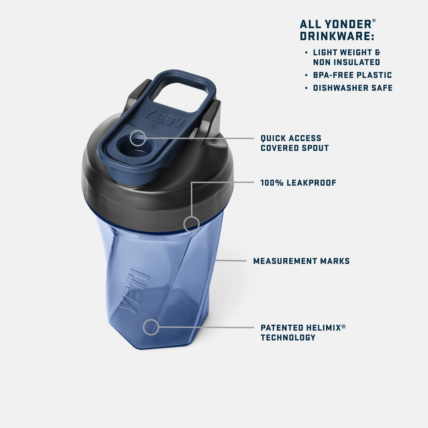 YETI Yonder 20 oz (591 ml) Shaker Bottle