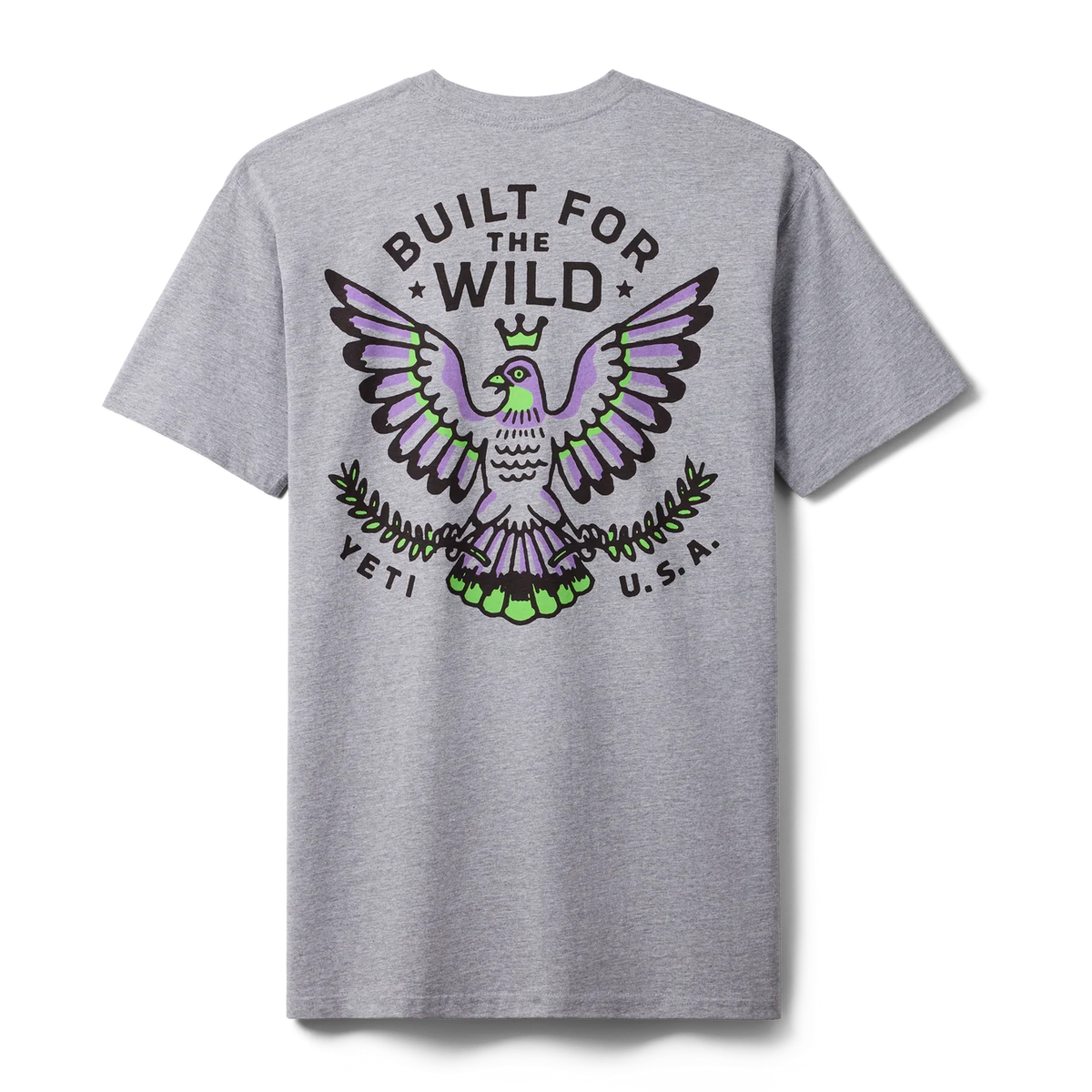 Yeti Pigeon Emblem Short Sleeve T-Shirt