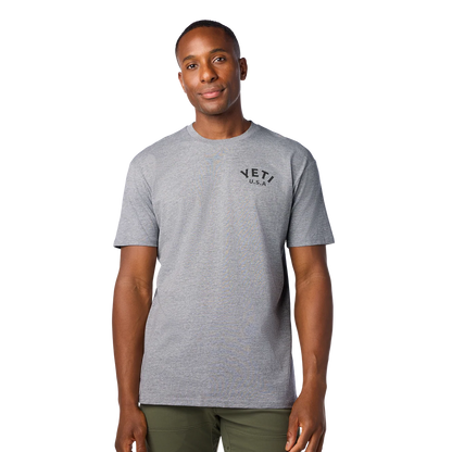 Yeti Pigeon Emblem Short Sleeve T-Shirt