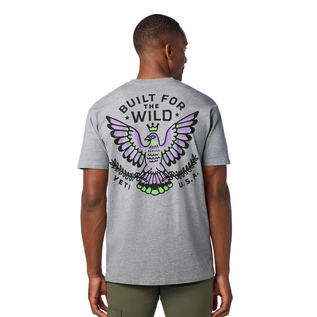Yeti Pigeon Emblem Short Sleeve T-Shirt