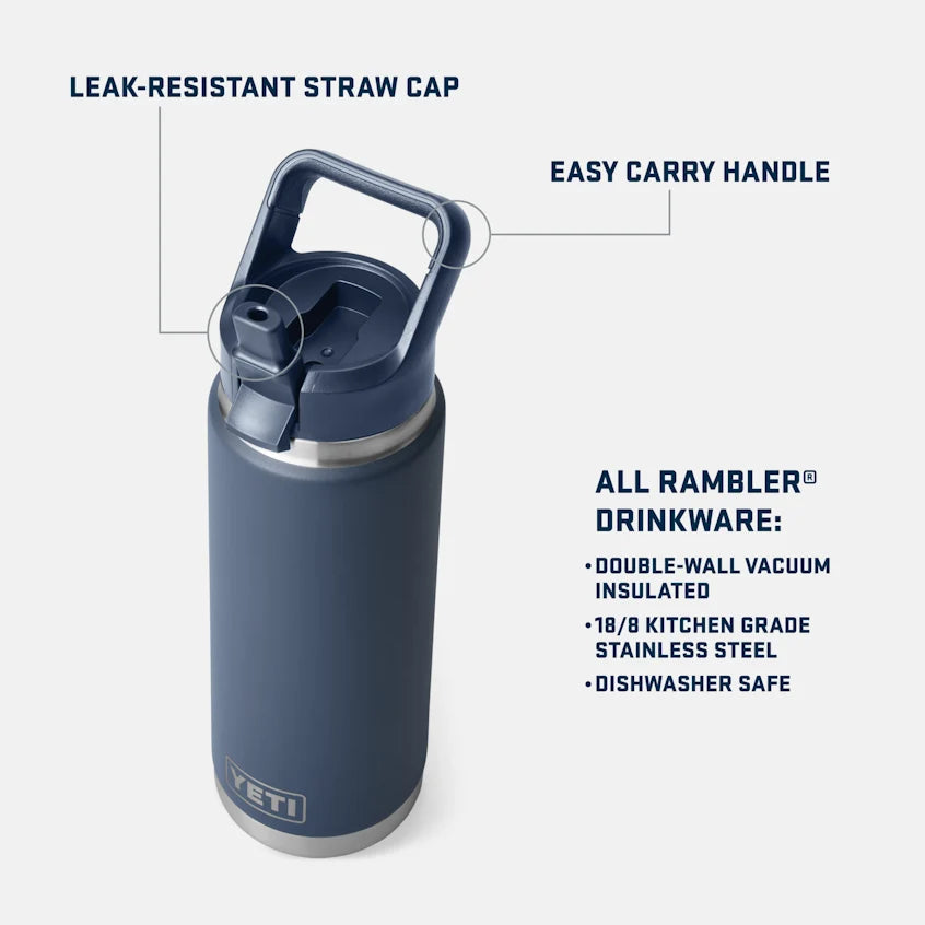 YETI Rambler 26 oz Straw Bottle