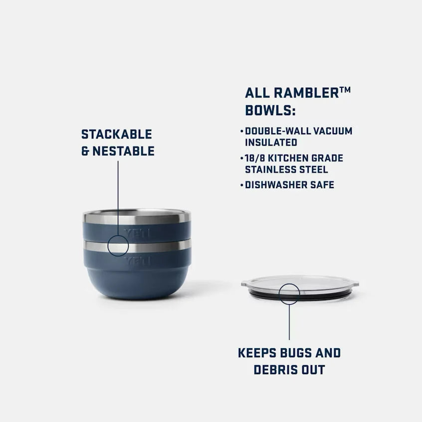 YETI Rambler Small Insulated Bowl with Lid 1 QT