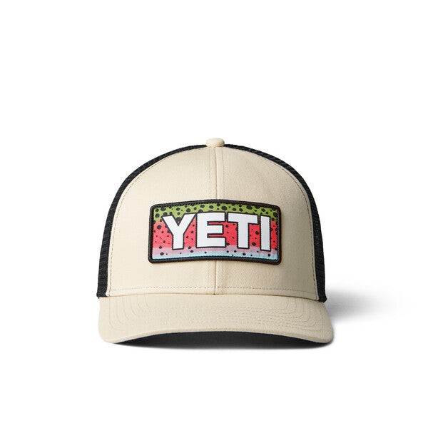 YETI Rainbow Trout Logo Badge Trucker Hat