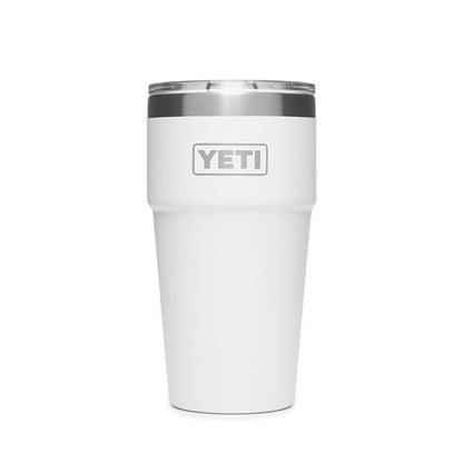 White YETI 16 Oz Pint with MagSlider Lid